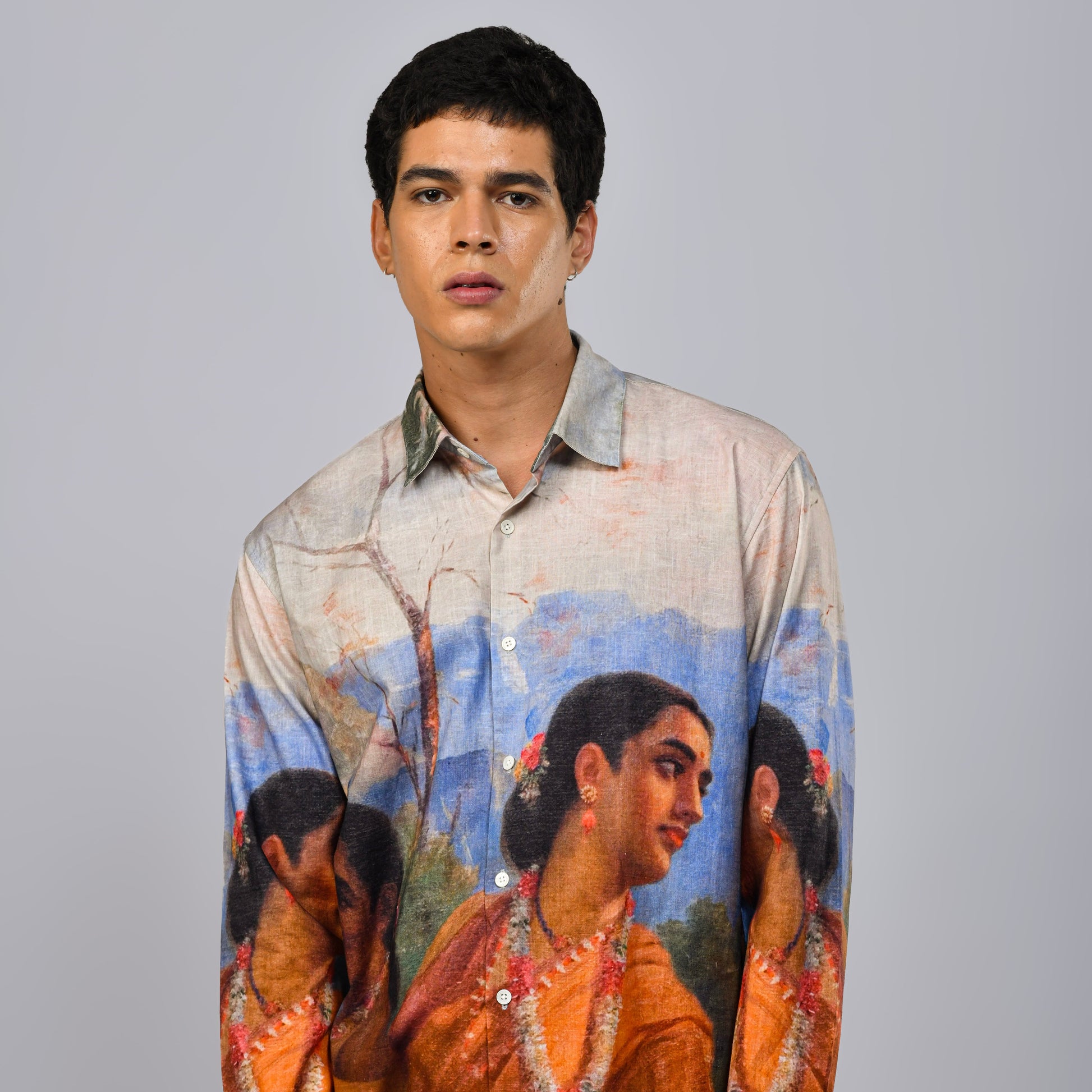 Shakuntala by Raja Ravi Varma - luxury shirts men