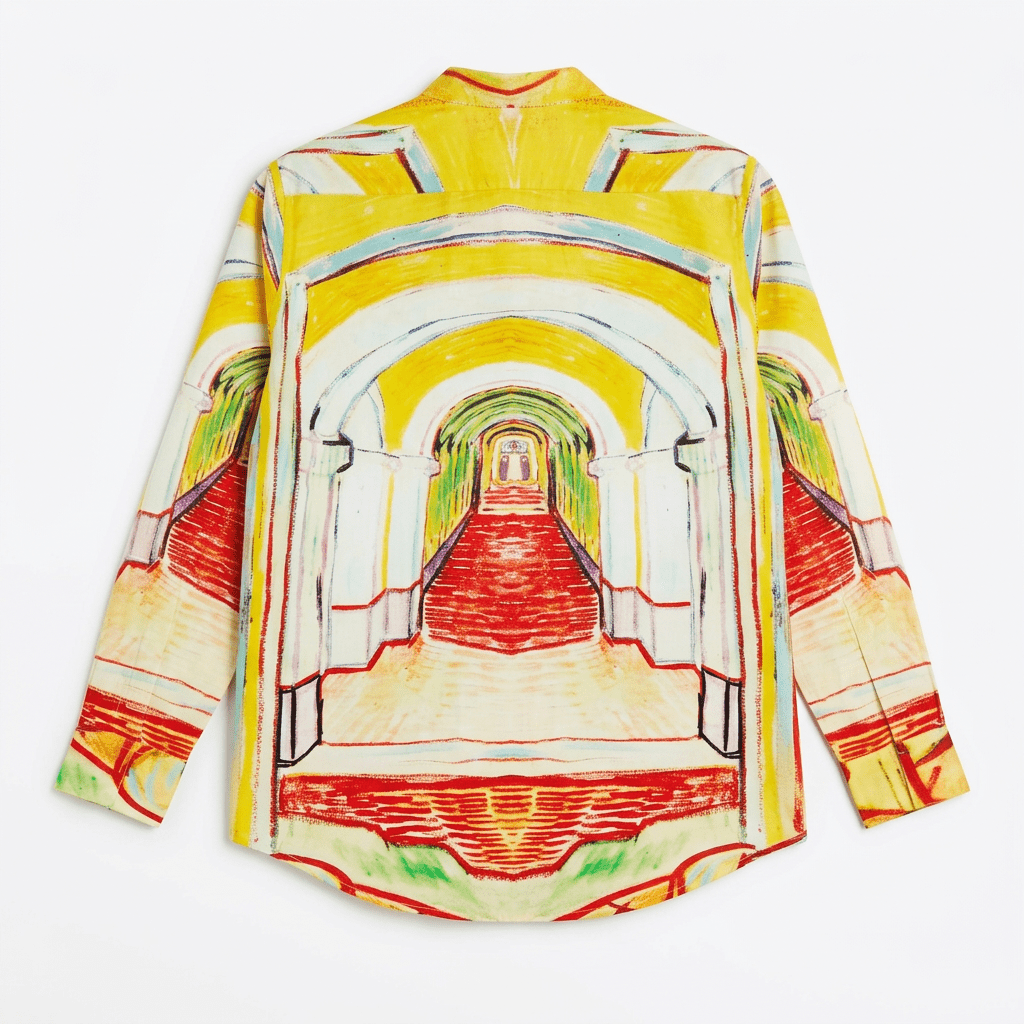 Asylum Shirt Women - by Vincent Van Gogh - Yellow shirt for Women Available in Cotton and Linen - Naymish Designs