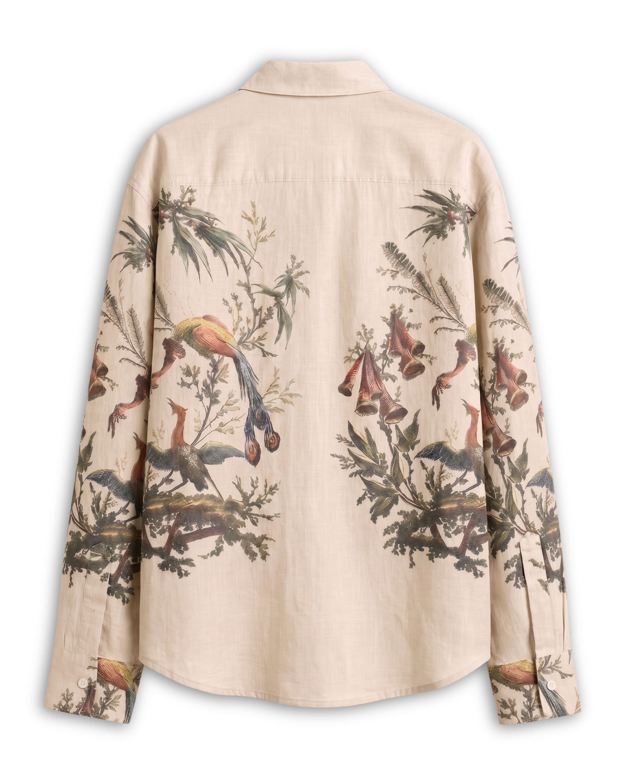 Aviary Bloom Shirt Women - Printed Giza Cotton Shirt