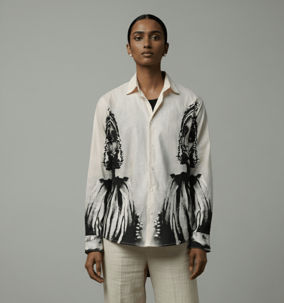 CM Shirt for Women - Luxury Designer | Soft Cotton or Pure Linen - Naymish Designs