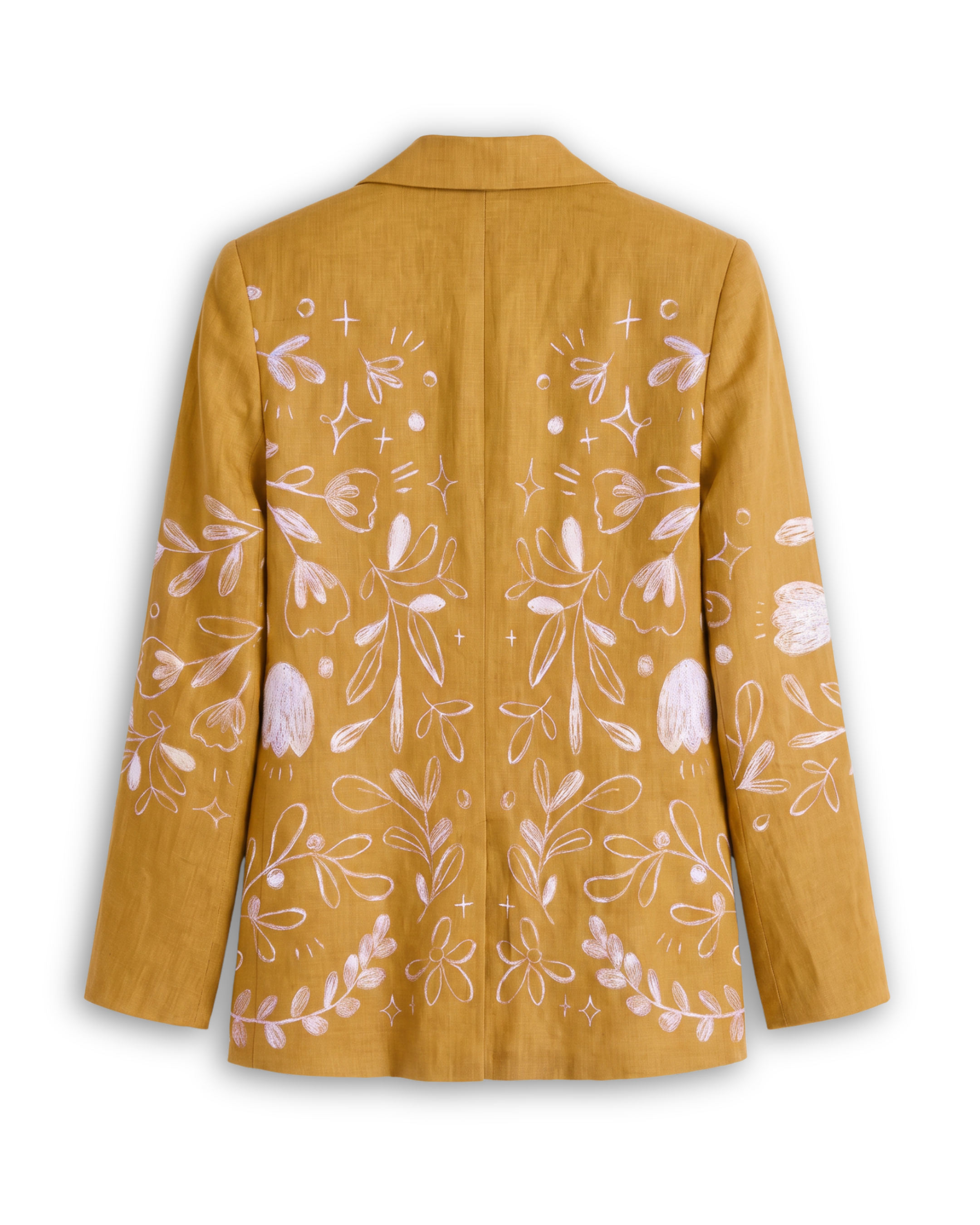 Flowerchild Blazer Women Yellow