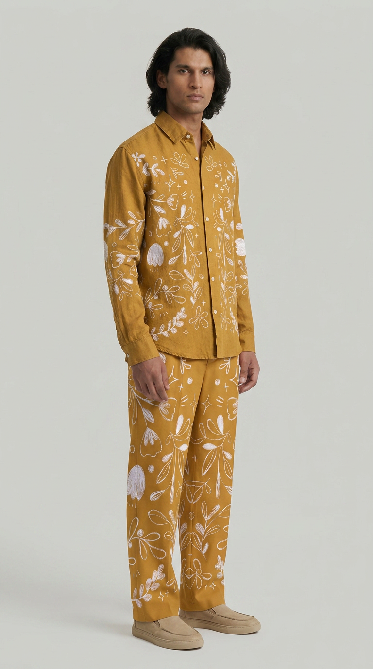 Flowerchild Coord Set Men