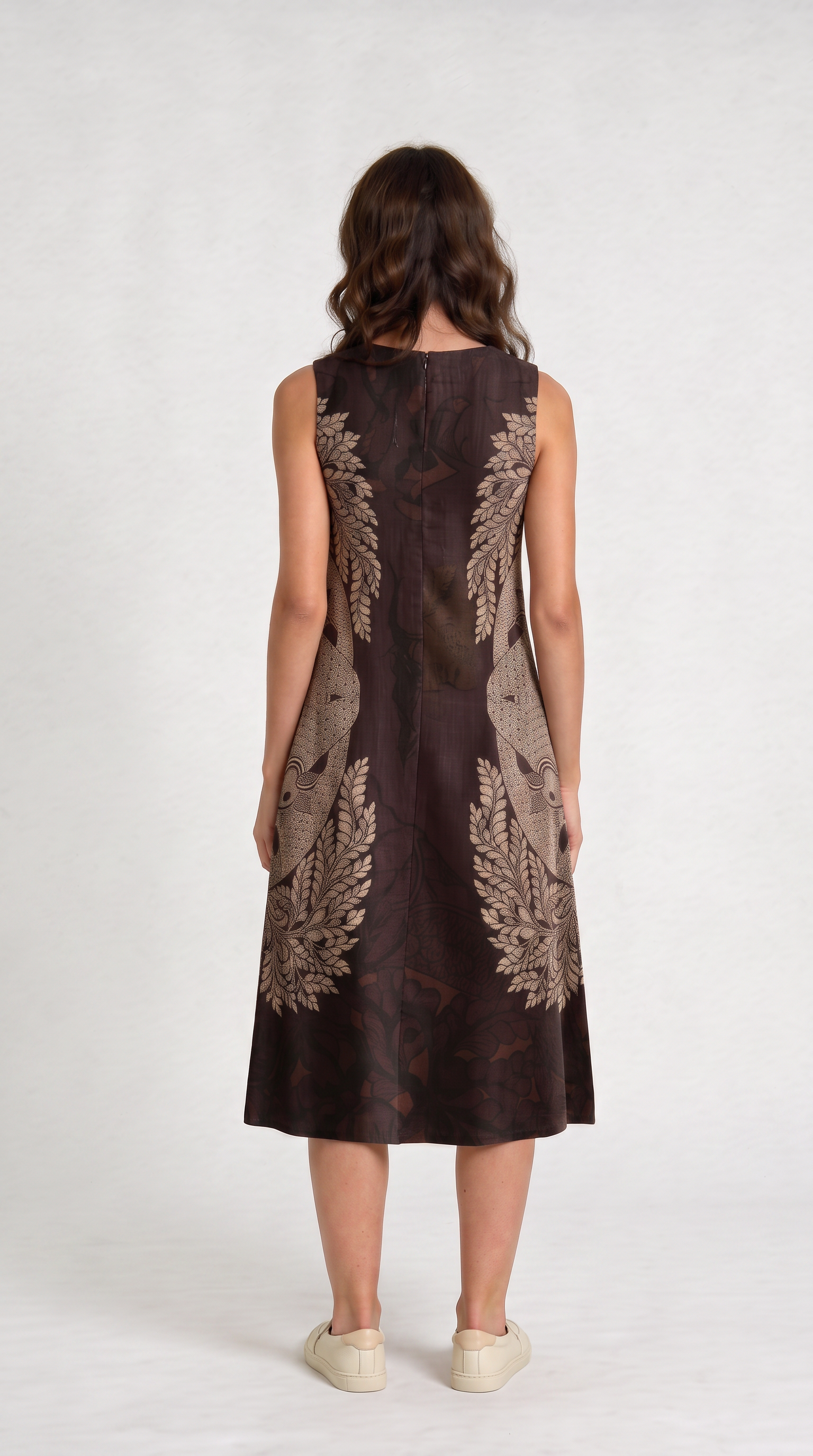 Gond Life Shift Dress Brown Women
