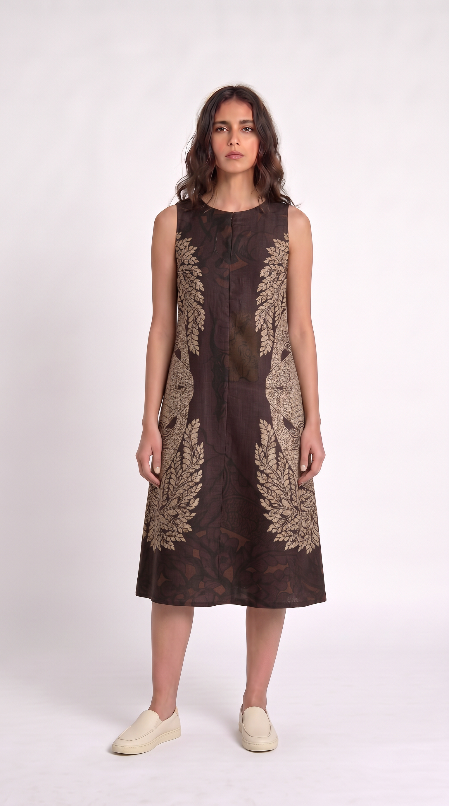 Gond Life Shift Dress Brown Women