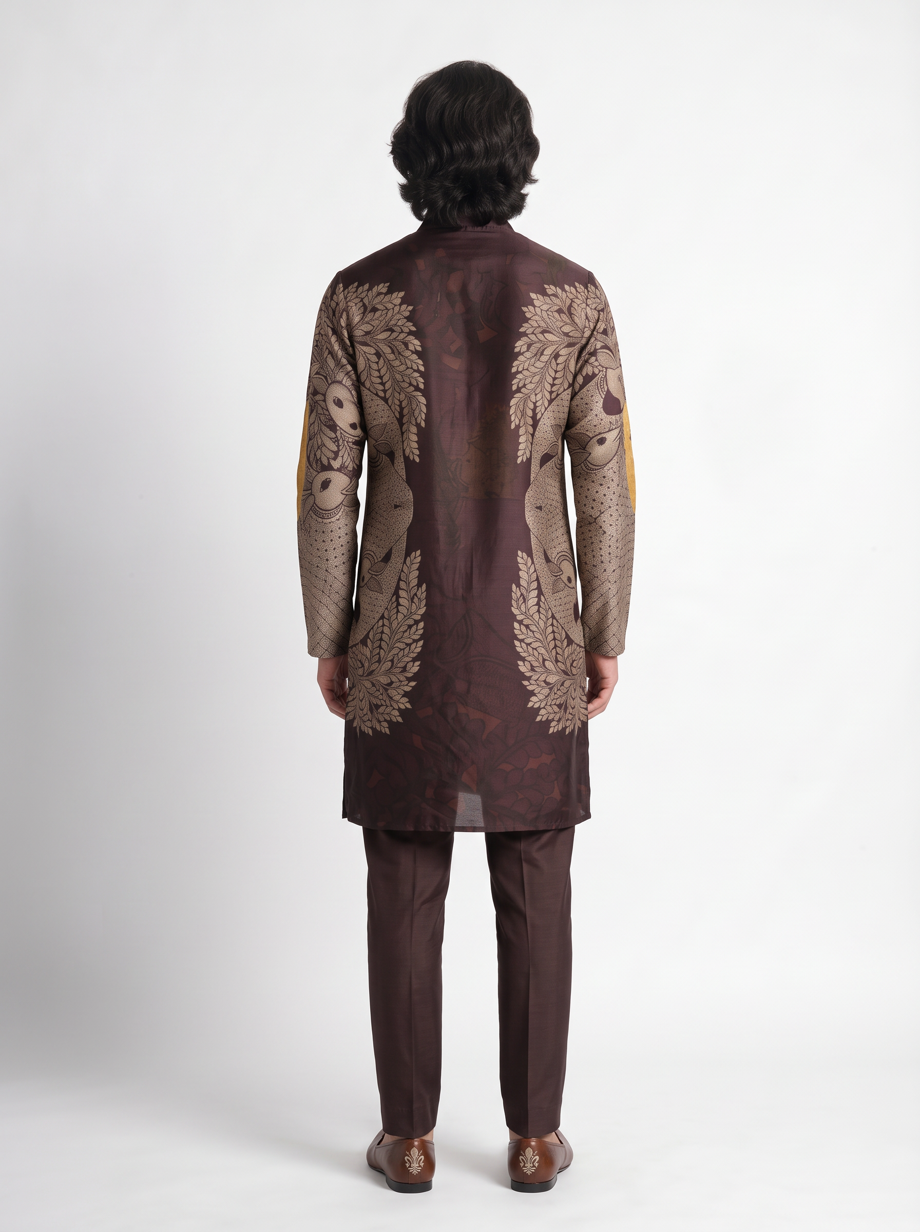 Gondlife Kurta Brown Men