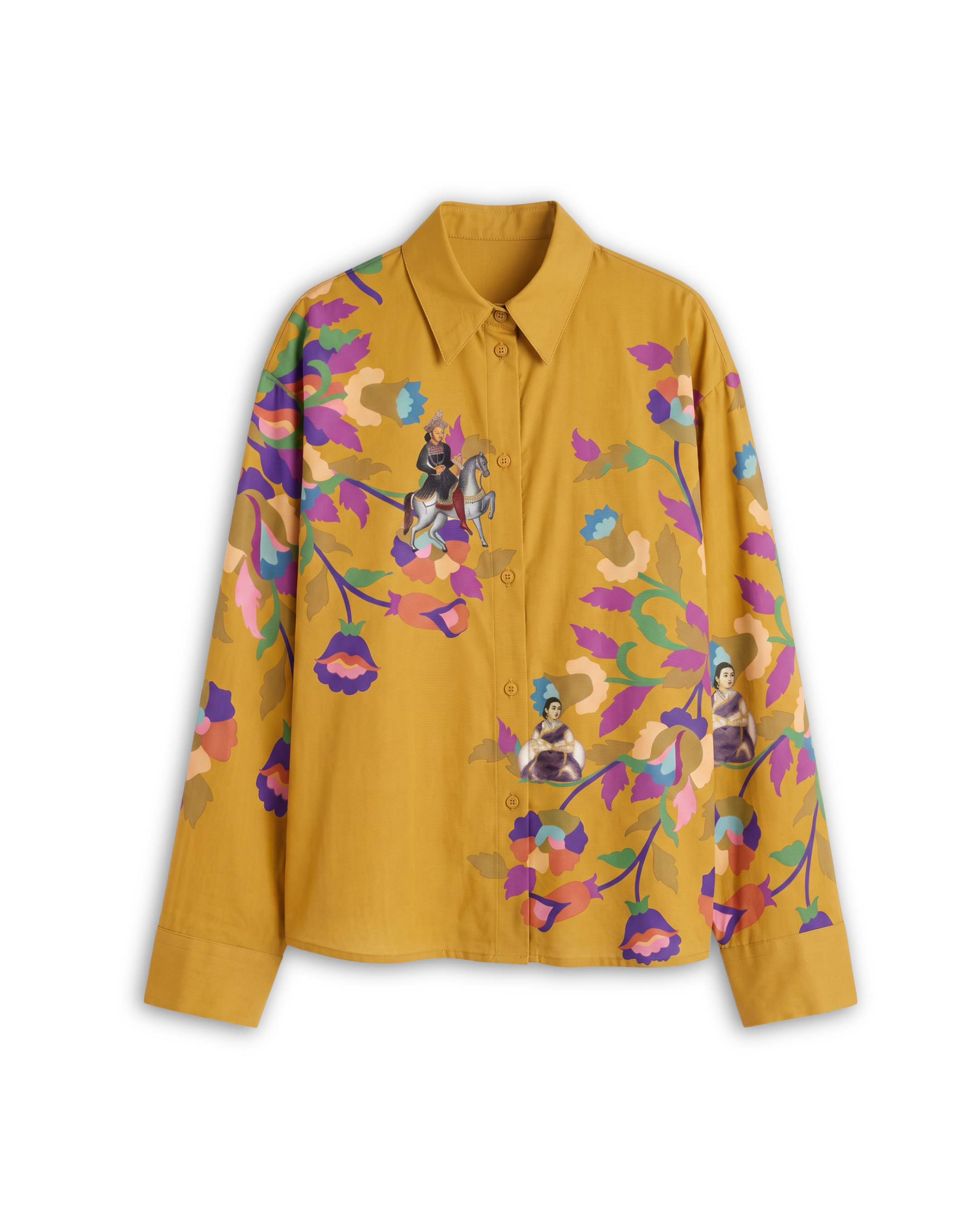 Kalighat Floral Graffit Shirt Men
