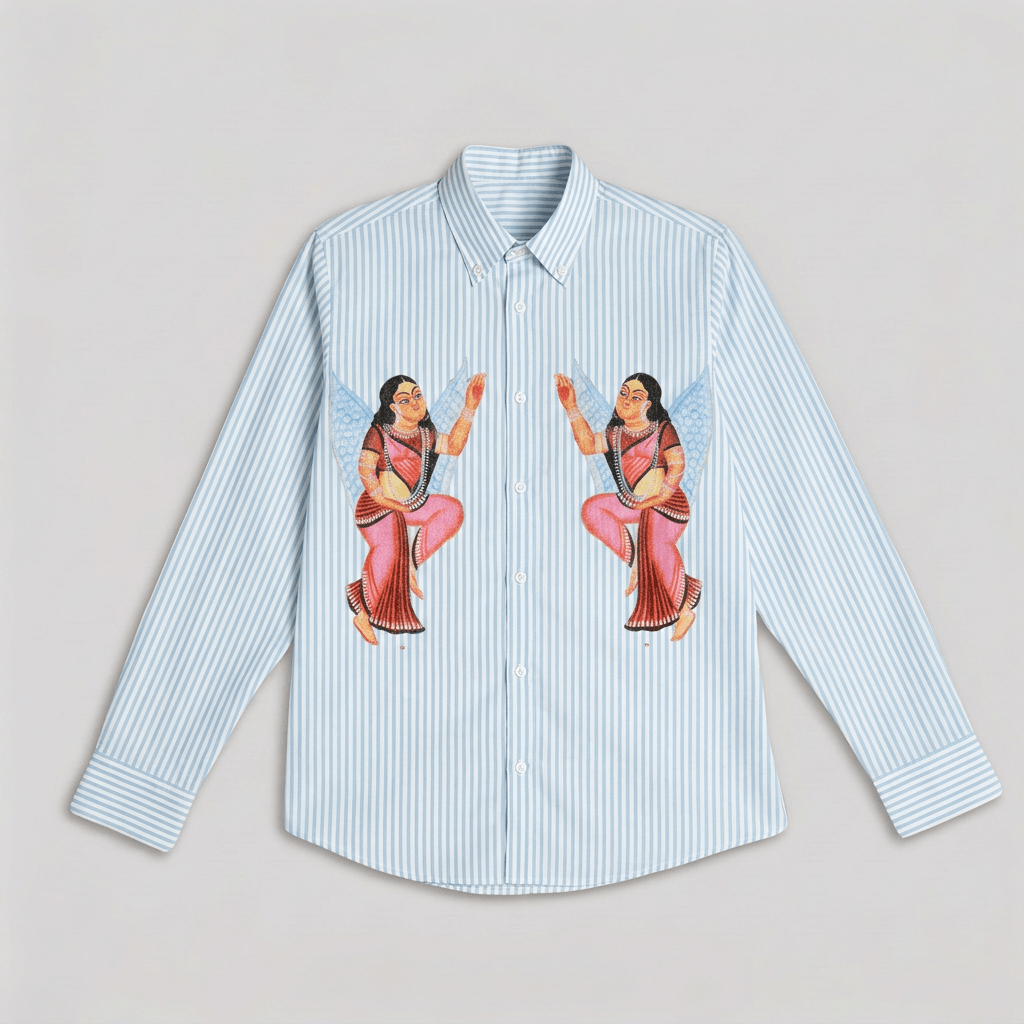 Kalighat Graffiti Shirt Men - Naymish Designs