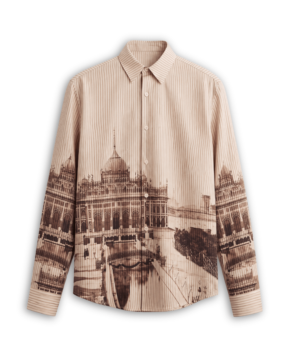 Naymish Cotton Women Shirt — Lucknow — Brown — Signature Wear - Naymish Designs