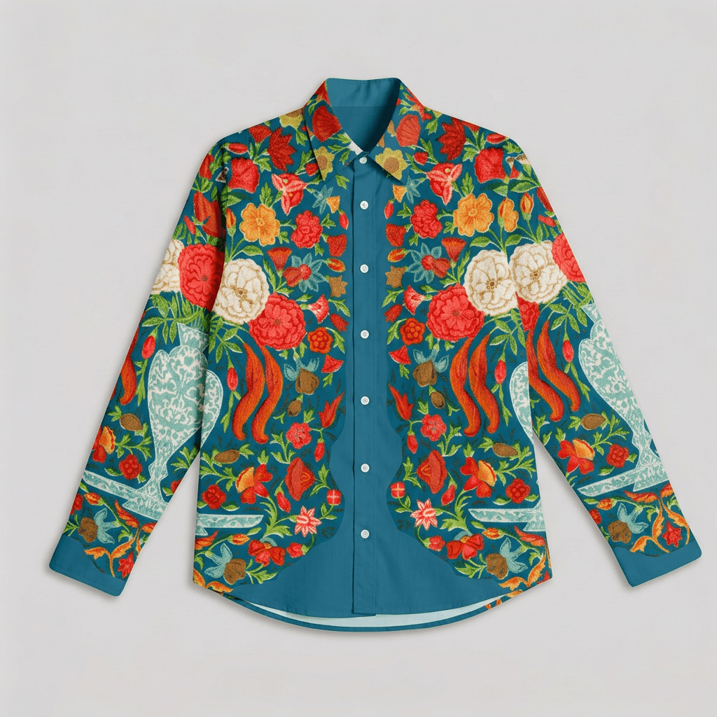 Naymish Cotton Women Shirt — Spring Bloom — Floral — Signature Wear - Naymish Designs