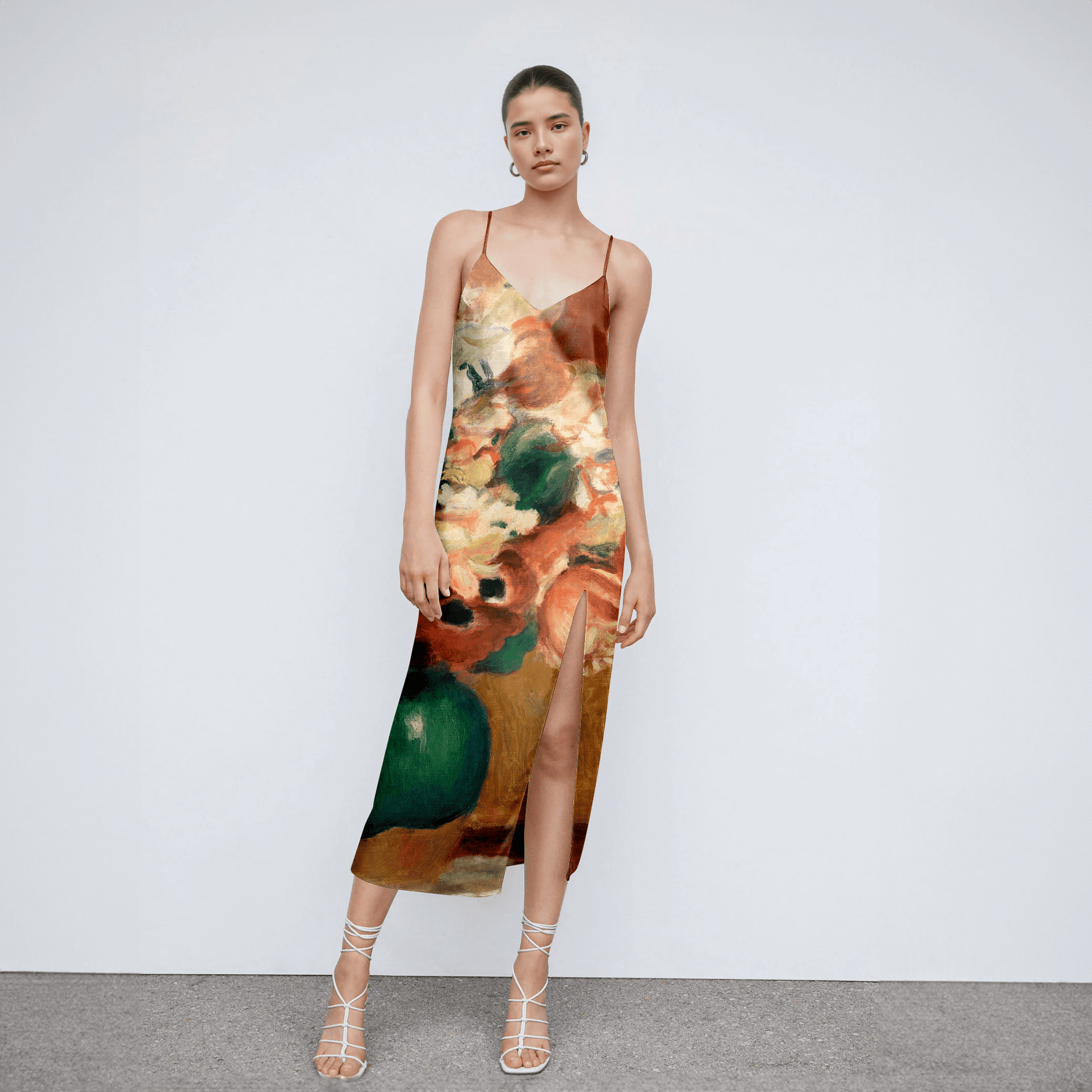 Renoir Flower Slip Dress for Women