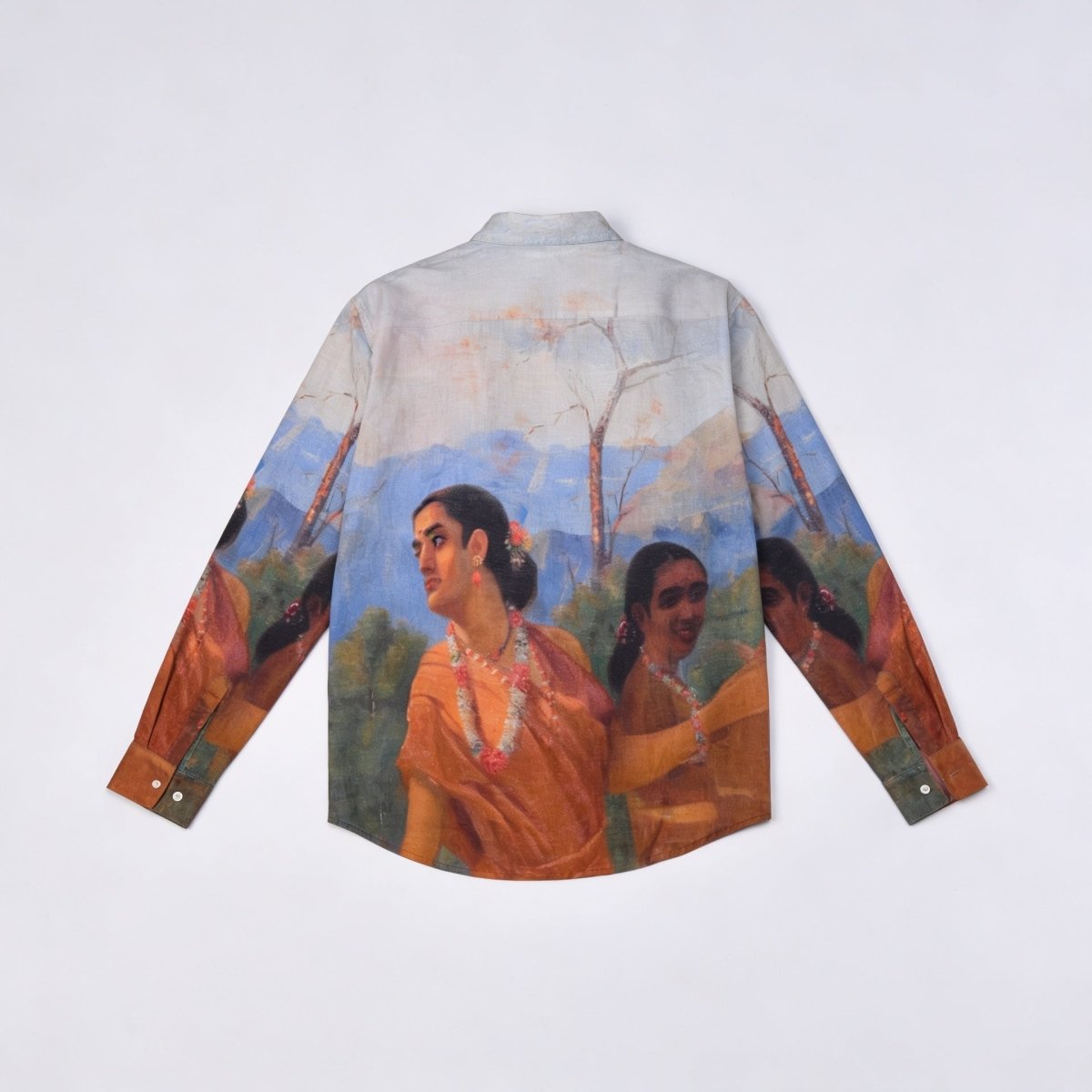 Shakuntala Women - Shirt Women - Raja Ravi Varma - Shirt for Women Luxury Designer | Soft Cotton or Pure Linen - Naymish Designs