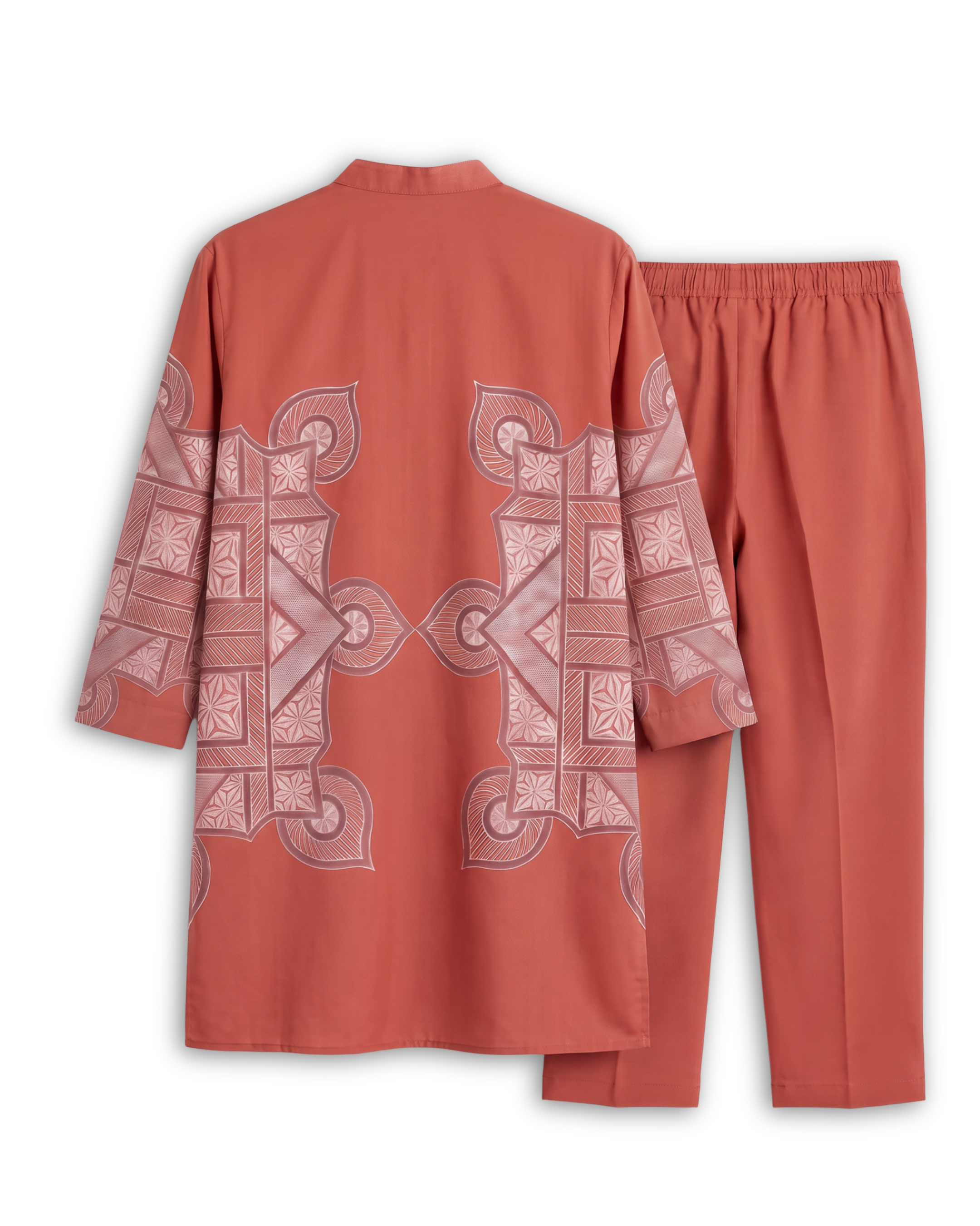 Terra Rangoli Kurta Set Men - Red
