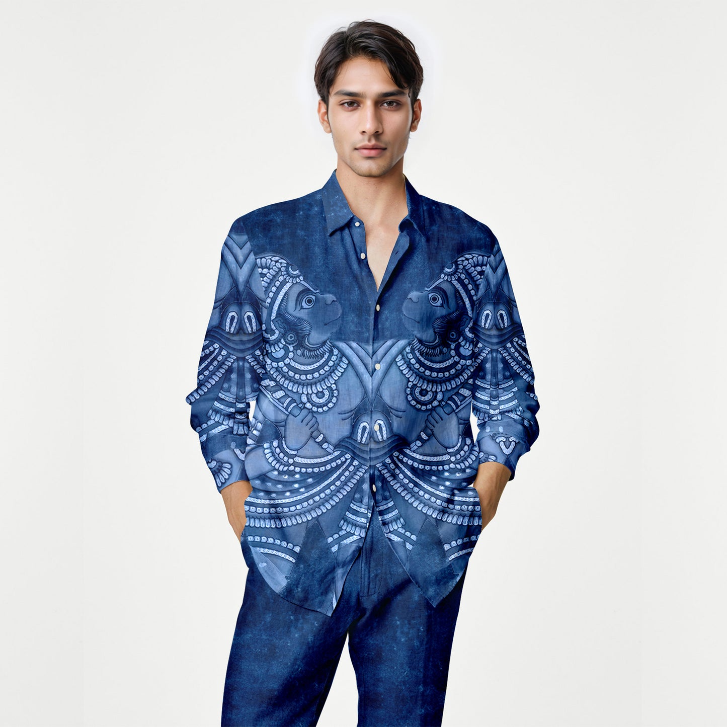 Vanaryugalam Shirt Blue