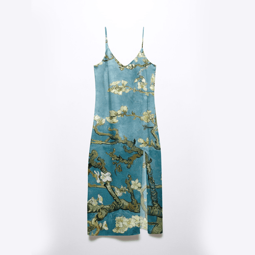 Almond flower Slip Dress