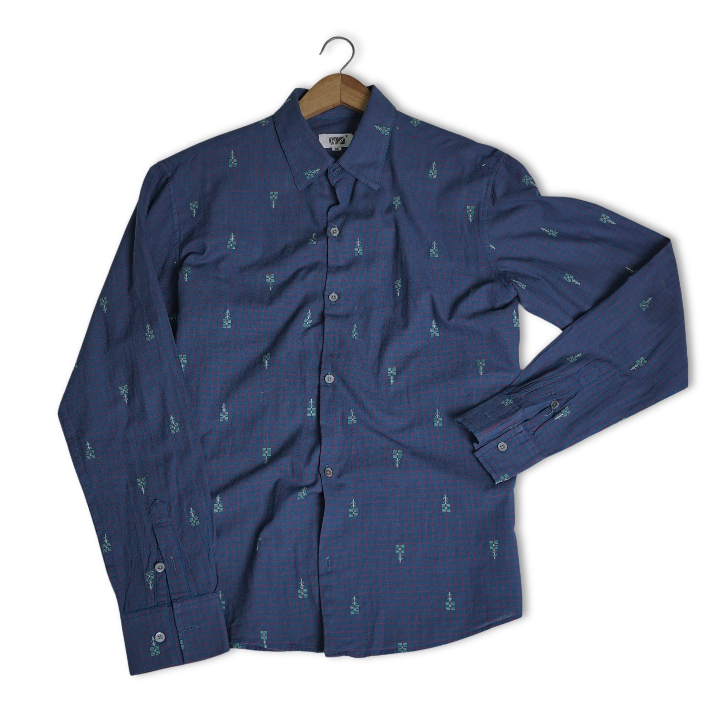 Jamdani Blue Shirt
