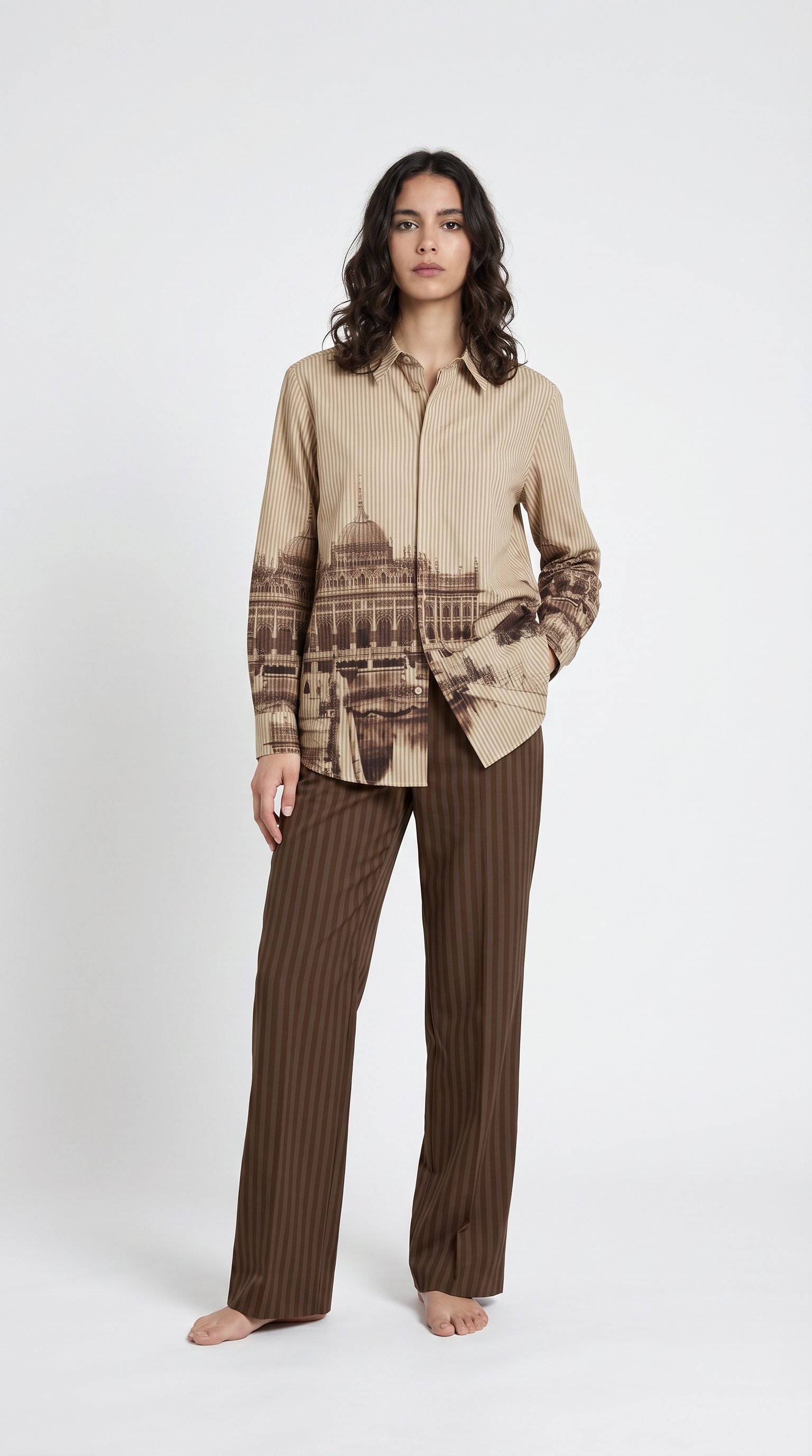 Lucknow - Shirt for Women - Brown (Copy)