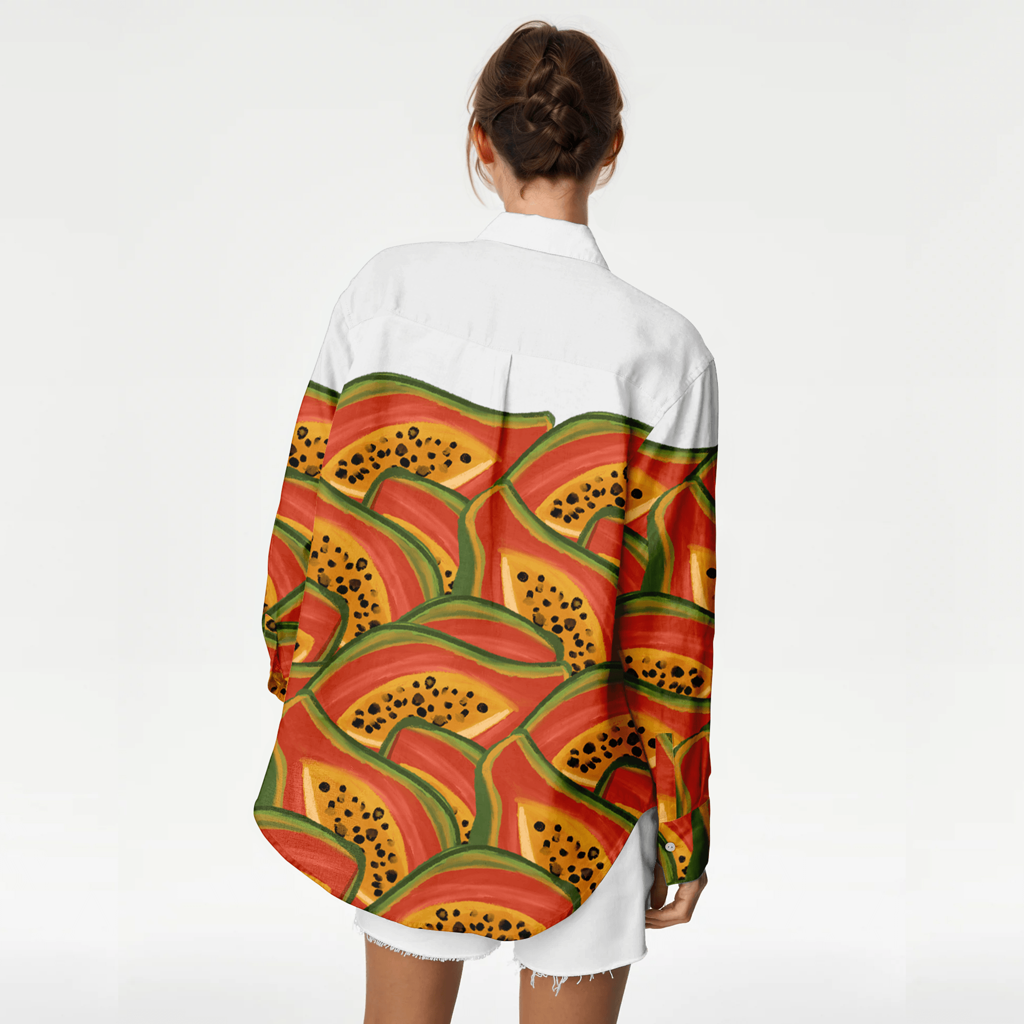 Casual Papaya Shirt Women