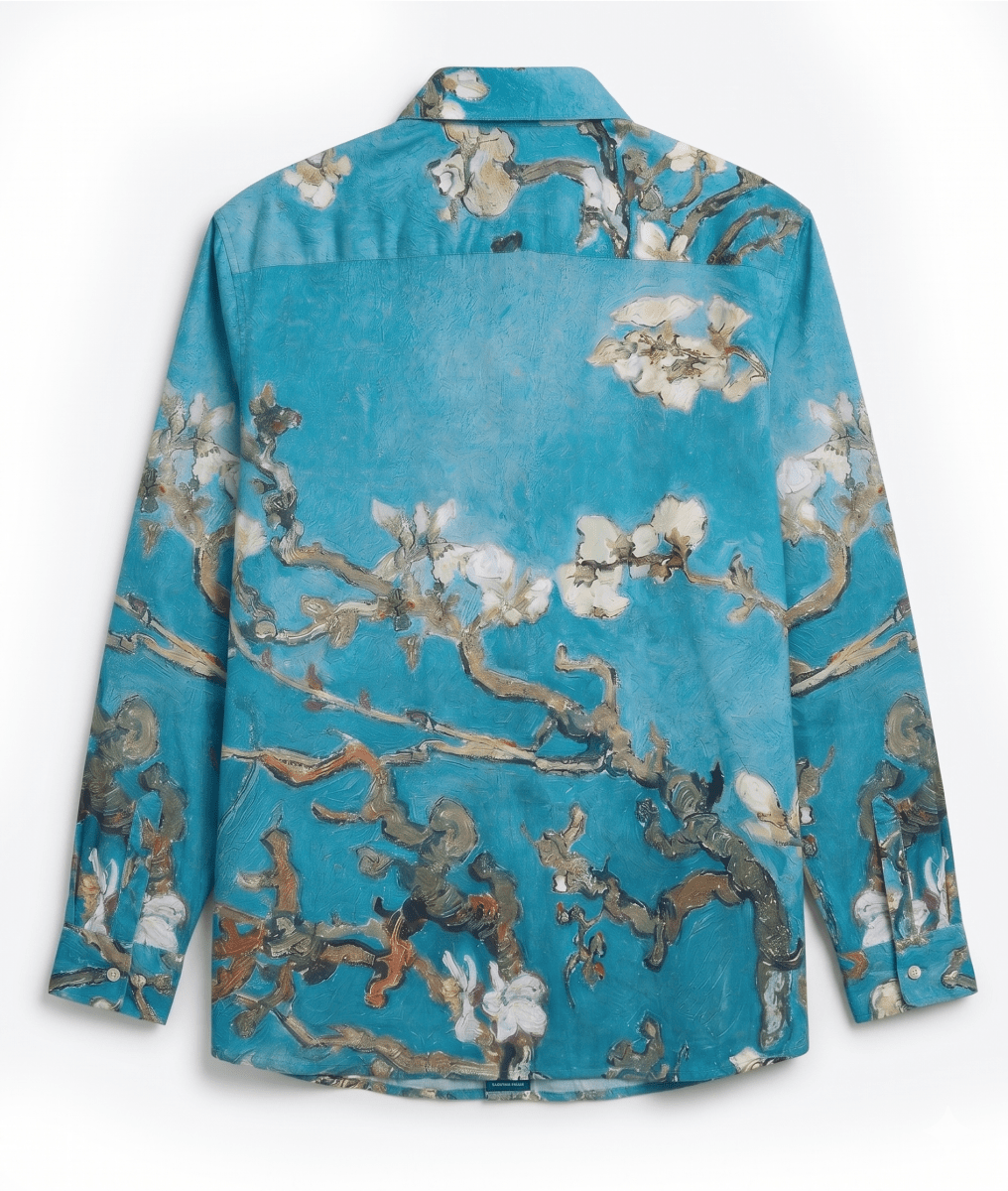 Almond Blossom Shirt for Women Art Shirt now Available in Cotton and Linen - Naymish Designs