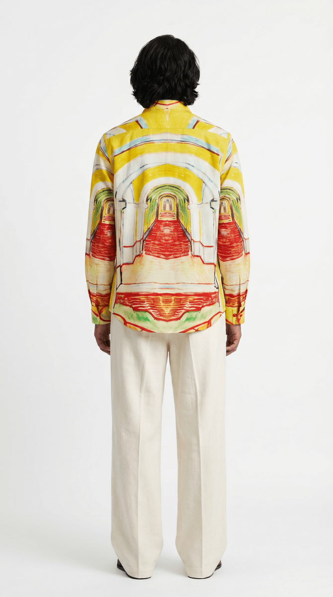 Asylum Shirt Men - Party Wear Shirts for Men - Linen or Cotton - Naymish Designs