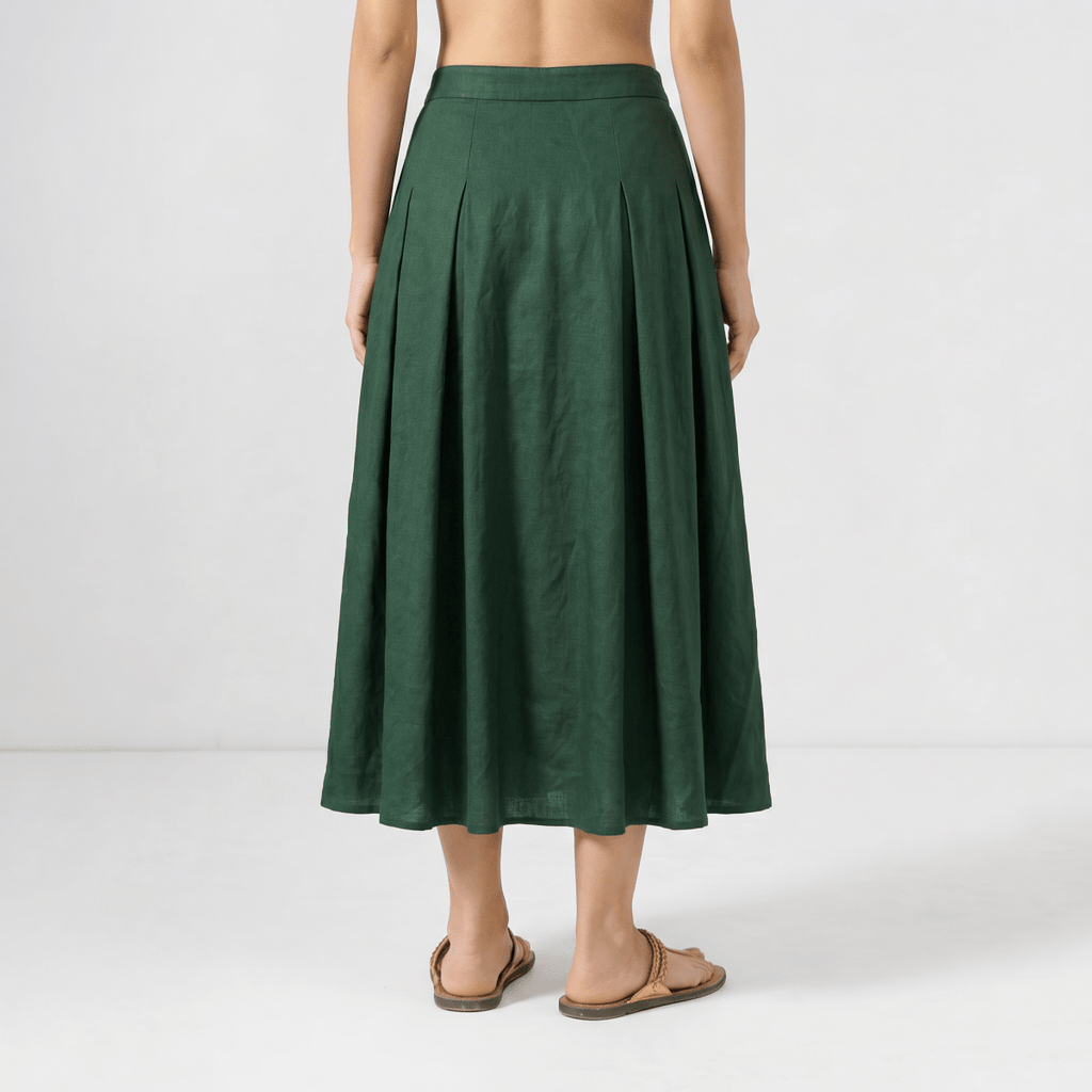 Basic Skirt Women - Green - Naymish Designs