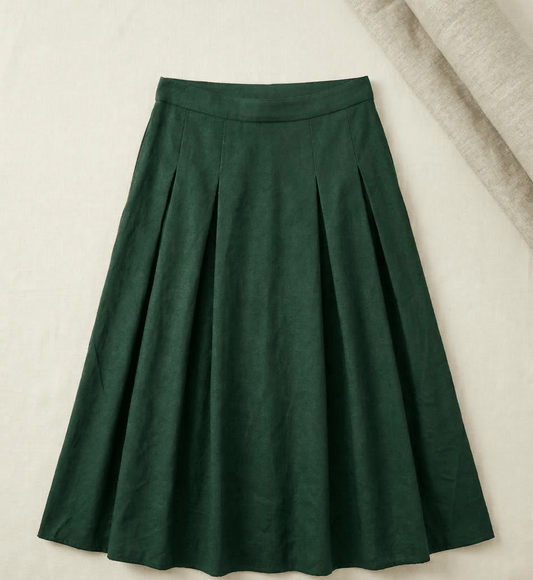 Basic Skirt Women - Green - Naymish Designs