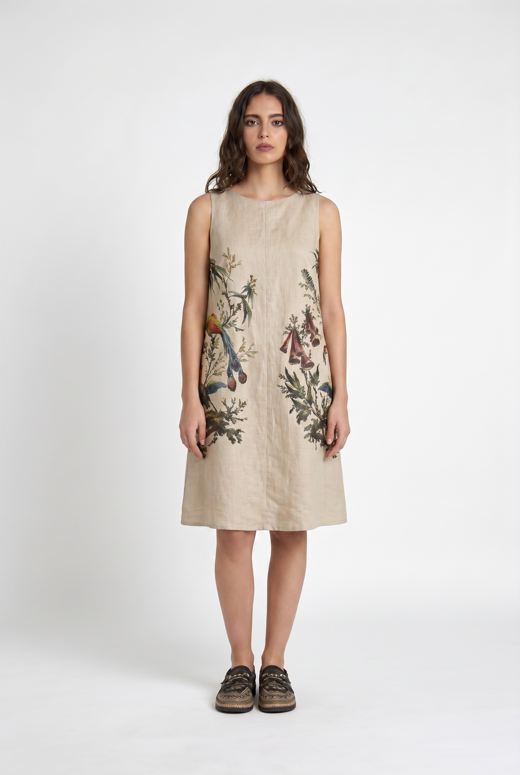 Aviary Bloom A-Line Dress Women - model front view