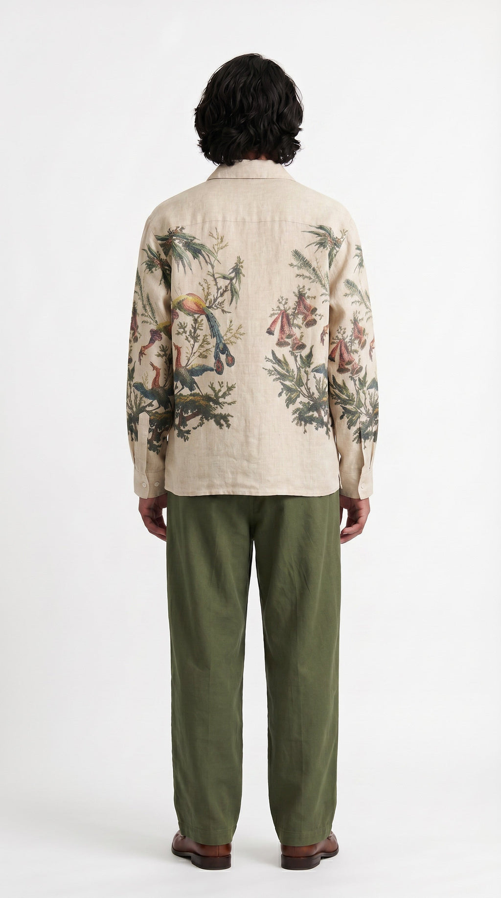 Aviary Bloom Shirt Men - reference back view