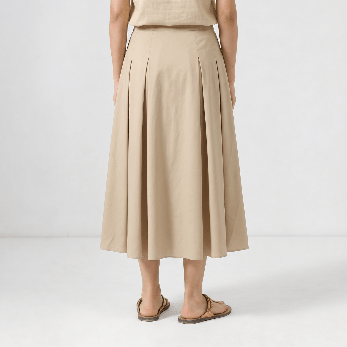 Beige Skirt - Naymish Designs