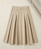 Beige Skirt - Naymish Designs