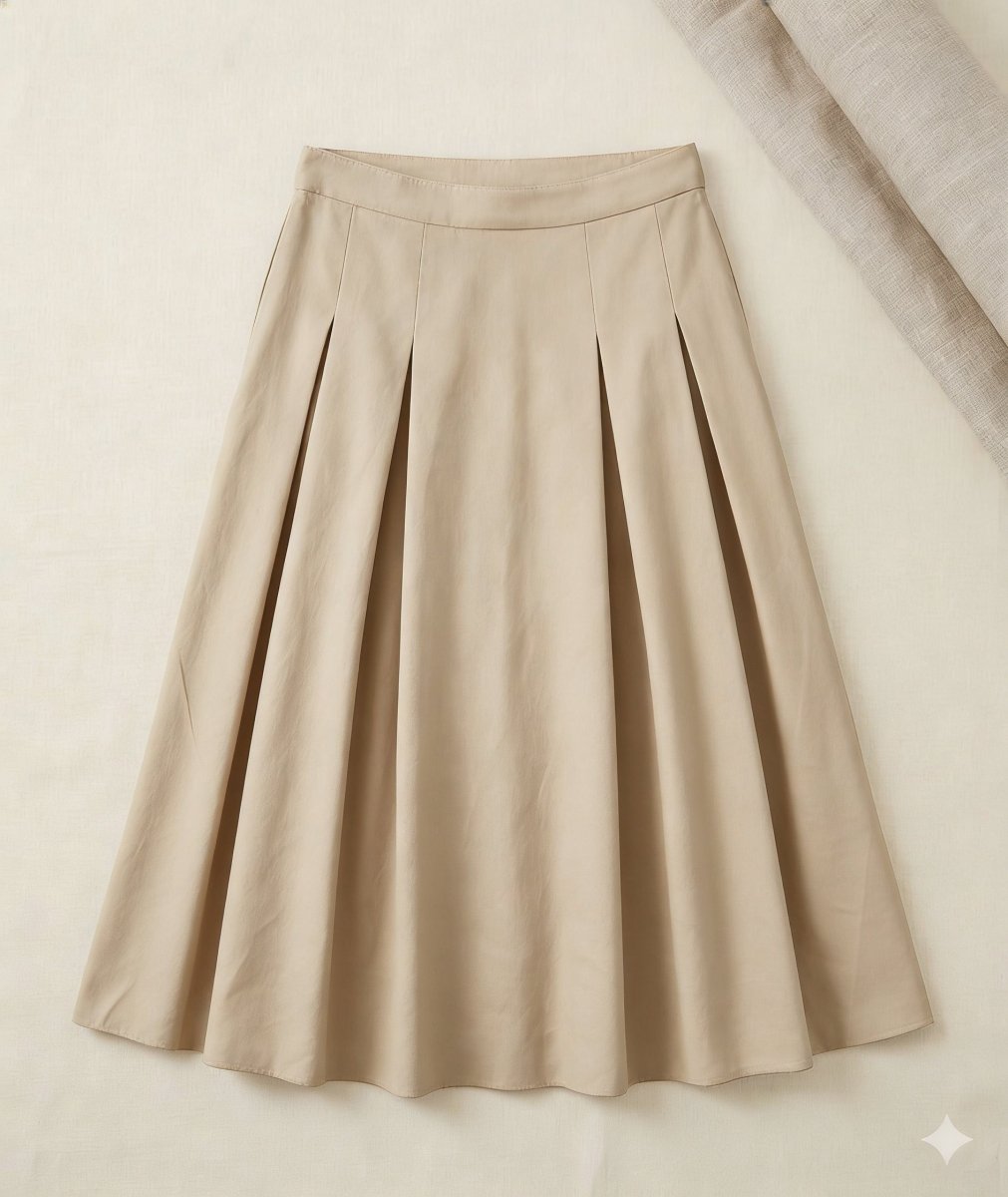 Beige Skirt - Naymish Designs