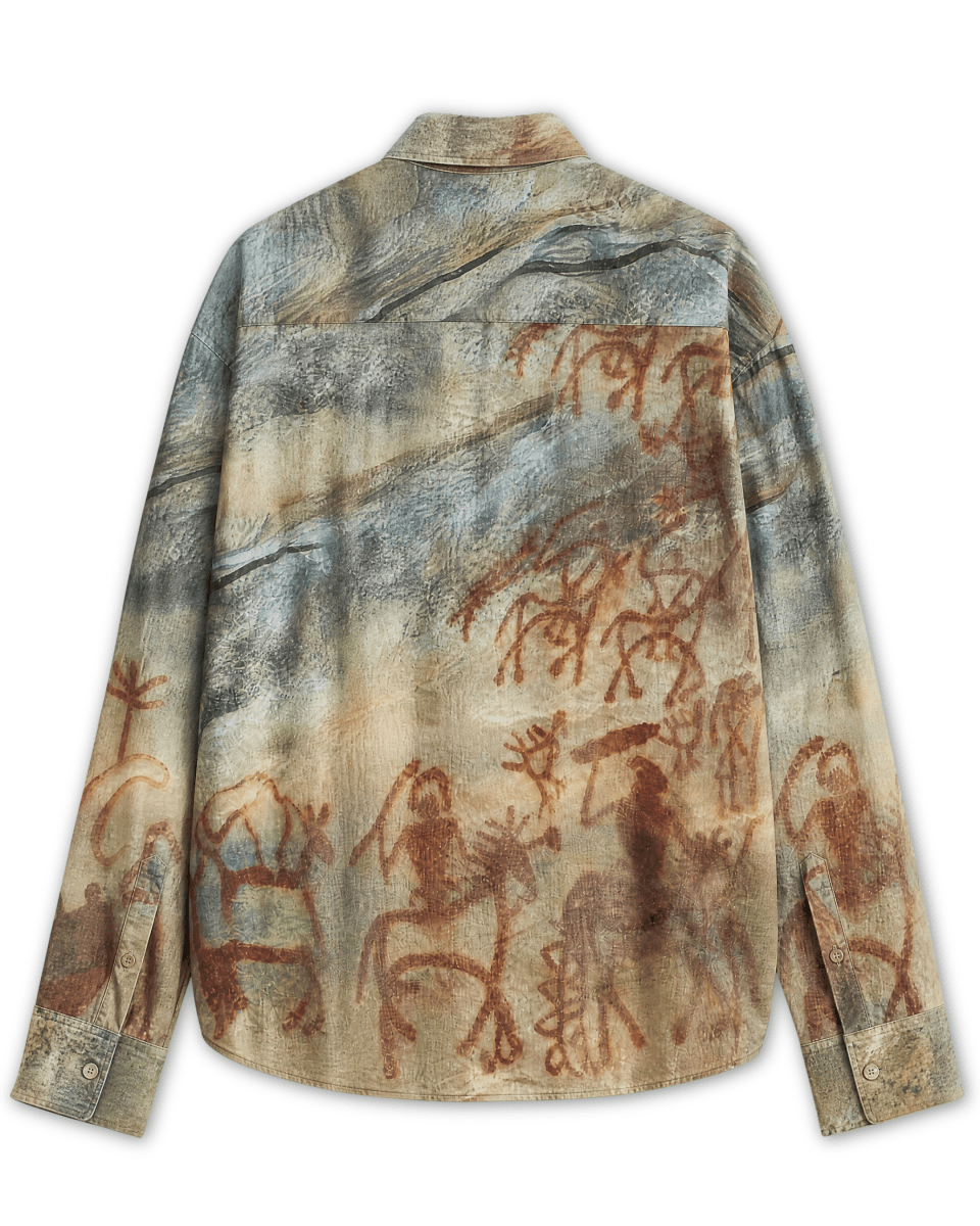 Bhimbetka Rock Art Shirt for Men - Naymish Designs