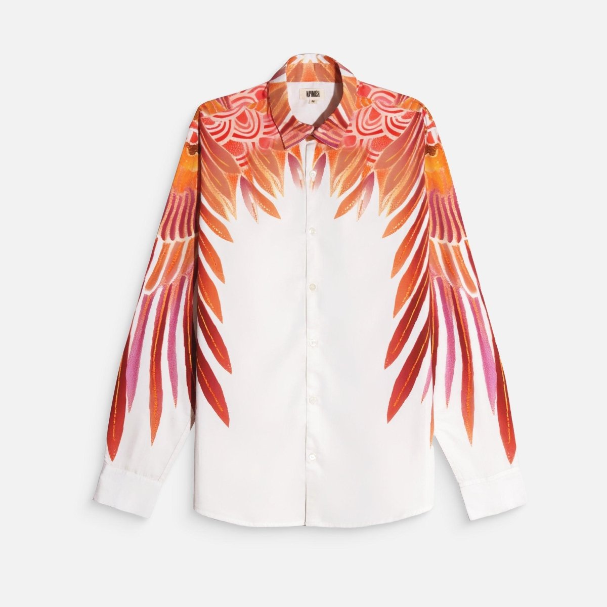 Birds of Flight White Shirt for Women - Naymish Designs