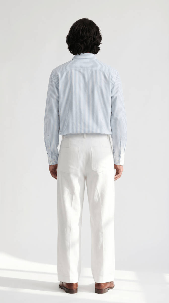 Bow Shirt Men - Retro Bow Shirt Men Blue - Naymish Designs