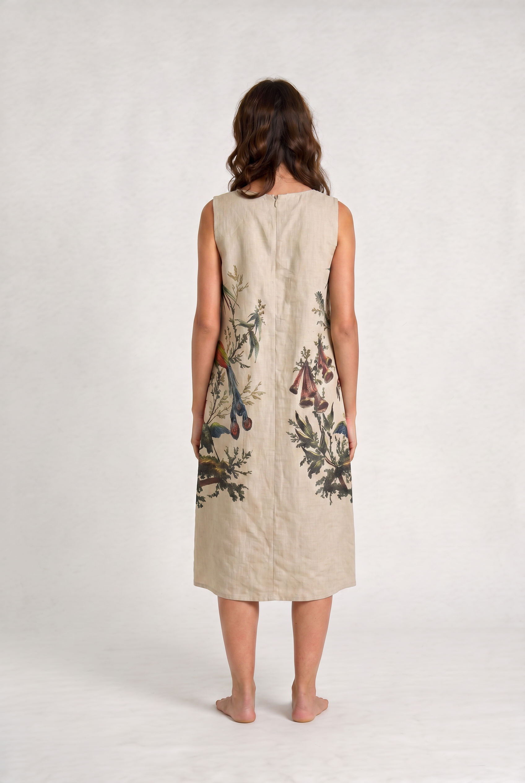 Aviary Bloom Halter Dress Women - back view