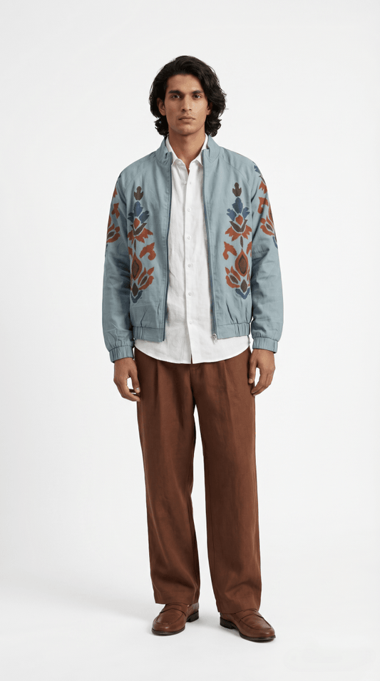 Ethereal Lightweight Bomber Jacket - Naymish Designs