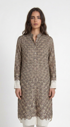 Fish Scale Kurta Women closeup detail
