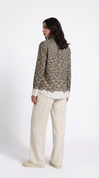 Fish Scale Shirt Women side back view alternate