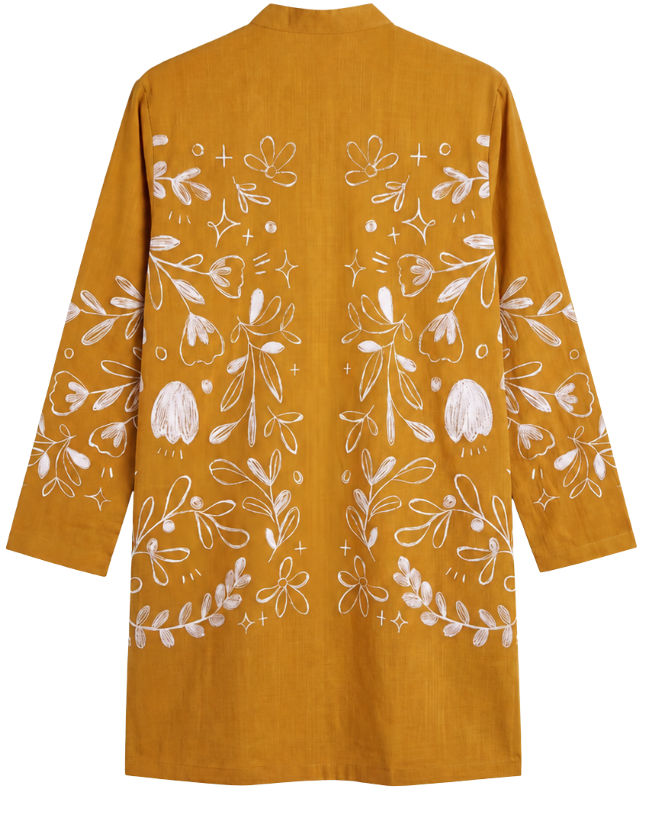 Flowerchild Kurta Yellow Men