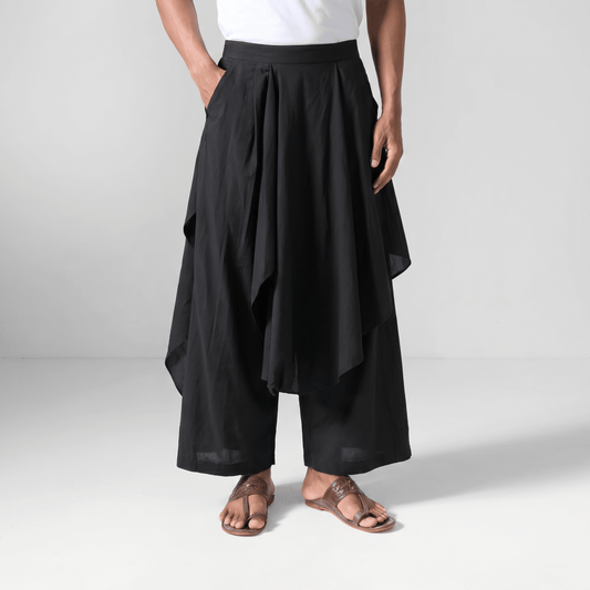 Frill Pants Black Men - Naymish Designs