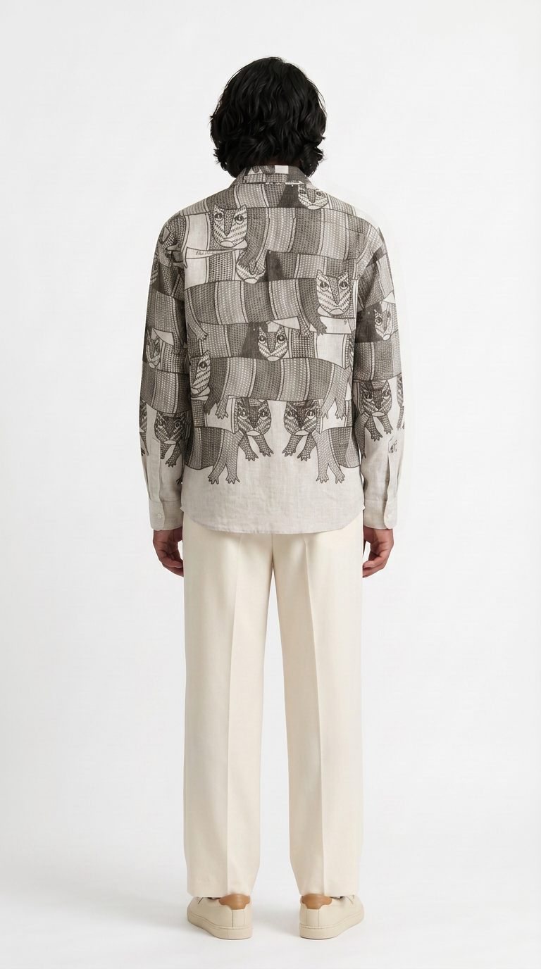 Gond Forest Shirt Men back view