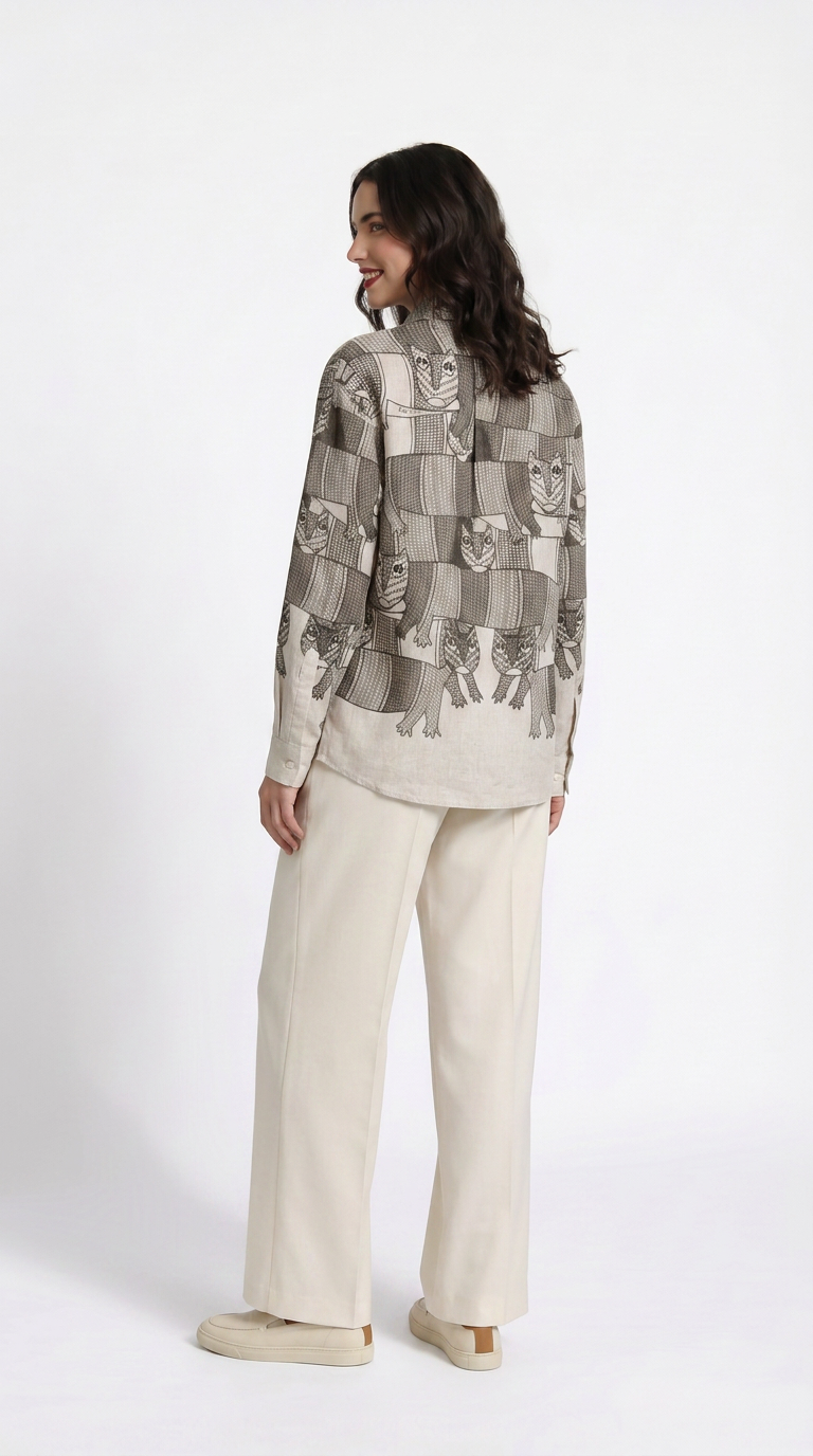 Gond Forest Shirt Women back view