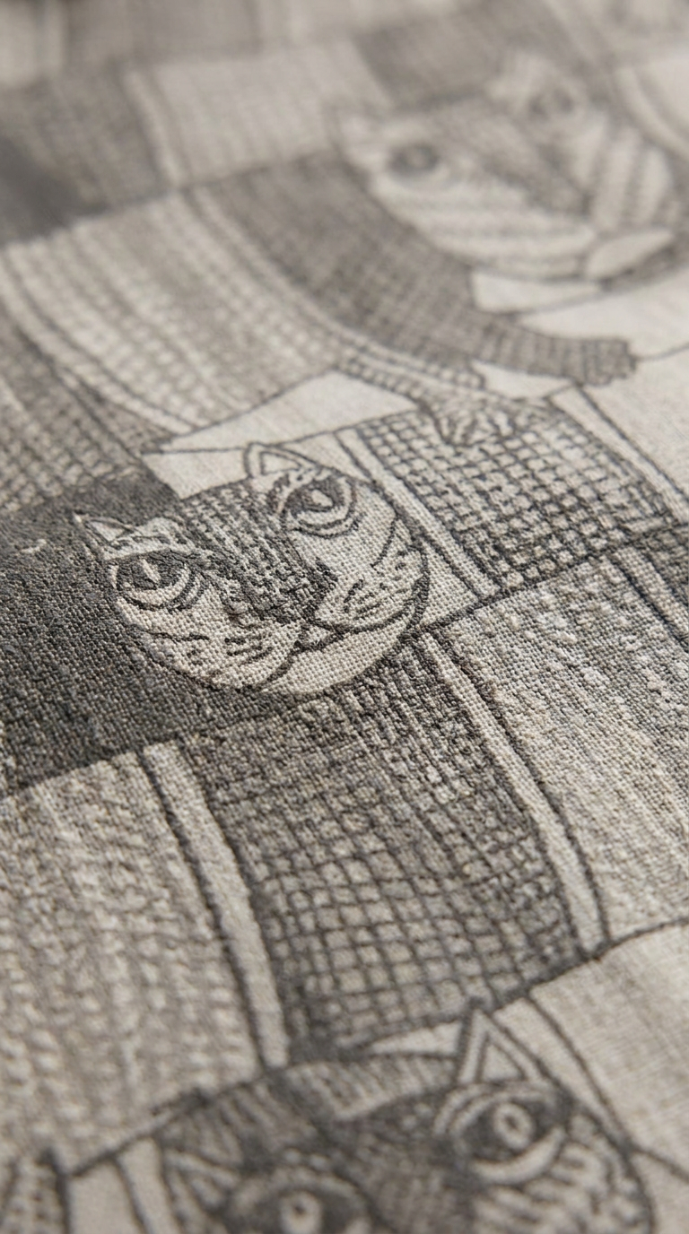 Gond Forest print closeup detail