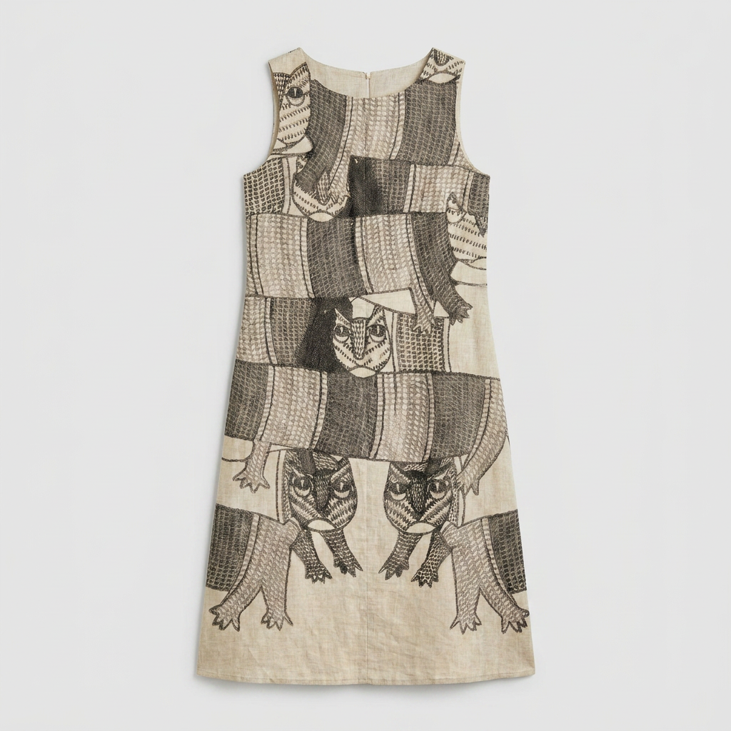 Gond Forest Dress flat front view