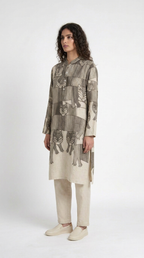 Gond Forest Kurta Women side model view