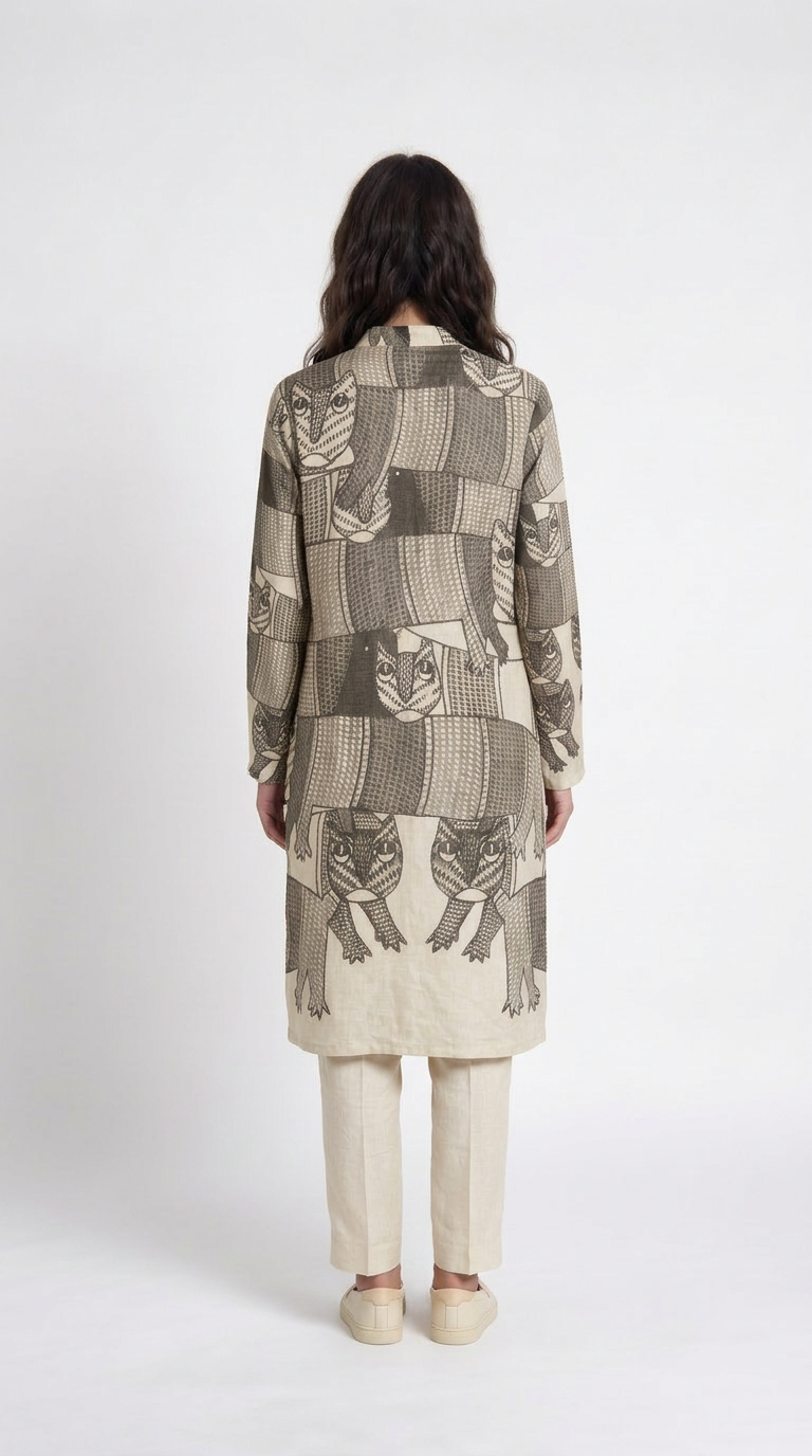 Gond Forest Kurta Set Women kurta back view