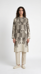 Gond Forest Kurta Set Women kurta front view
