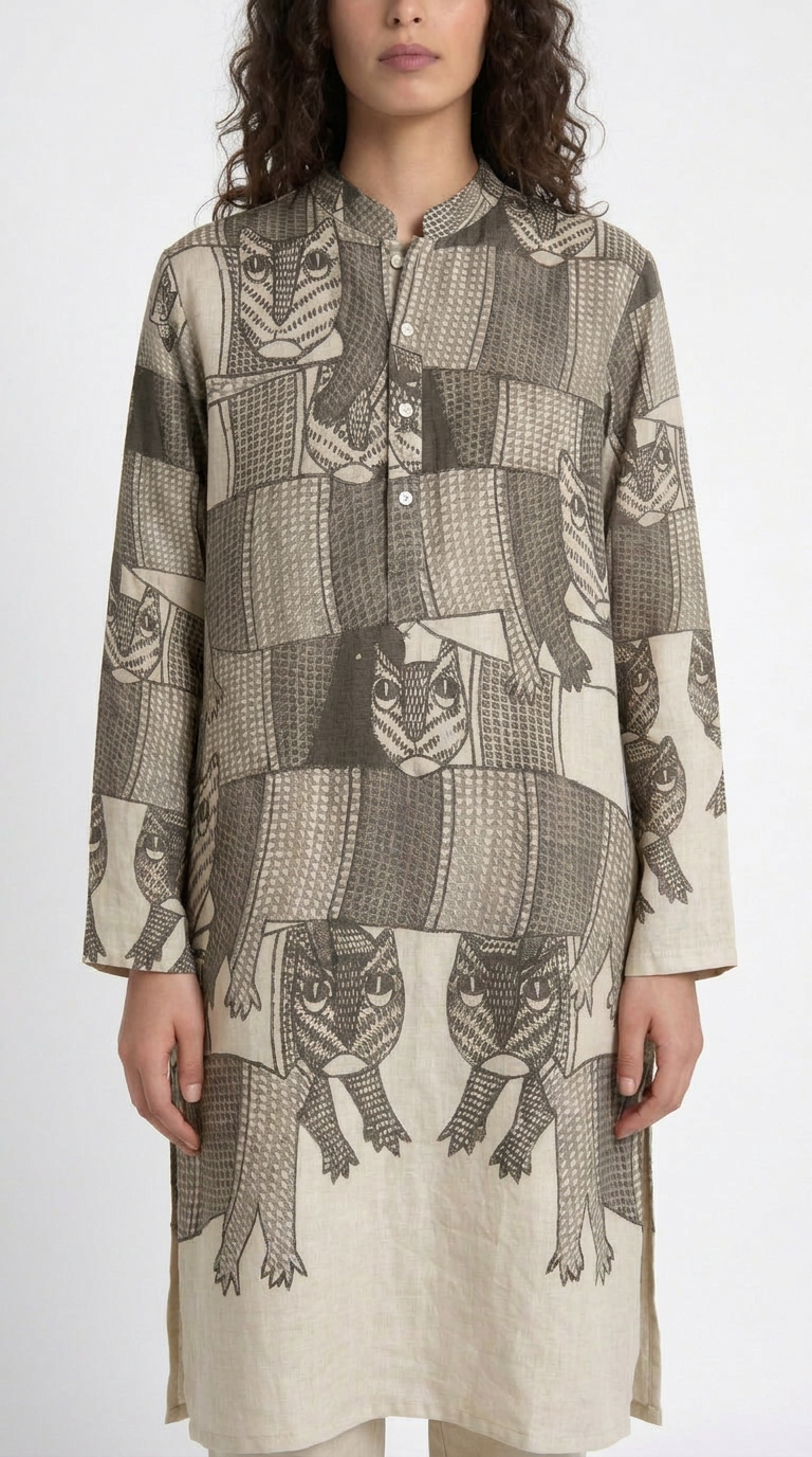 Gond Forest Kurta Women closeup view