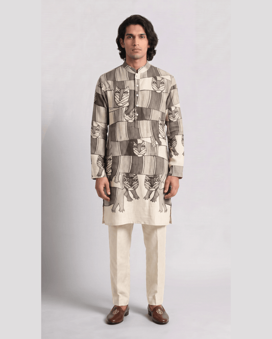 Gond Forest Kurta Men - Naymish Designs