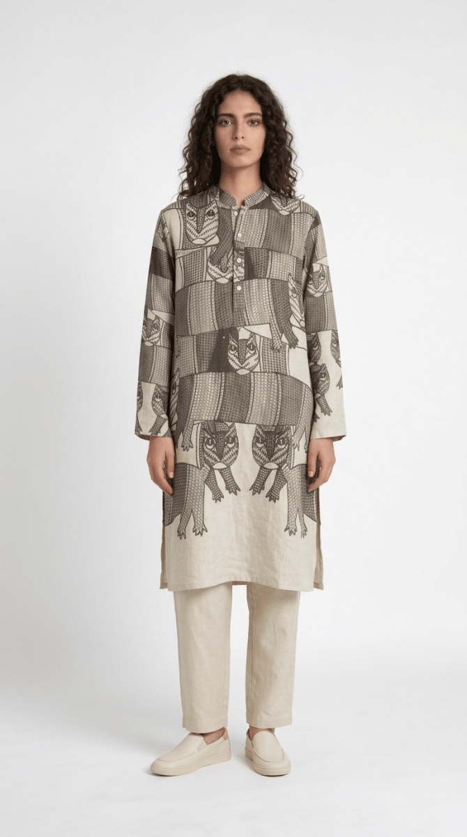 Gond Forest Kurta Set Women - Naymish Designs
