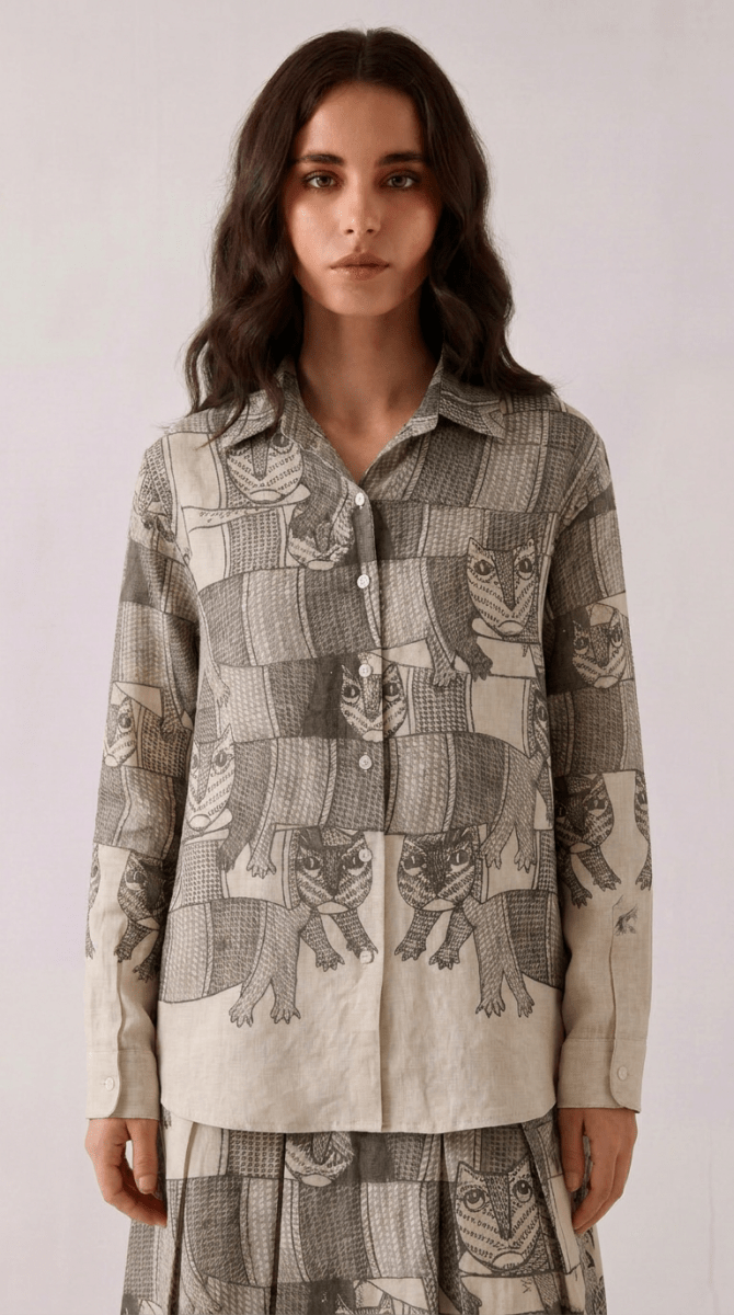 Gond Forest Shirt Women - Naymish Designs